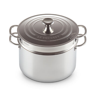 3-Ply Stainless Steel Pasta Pot 26cm with Pasta Insert