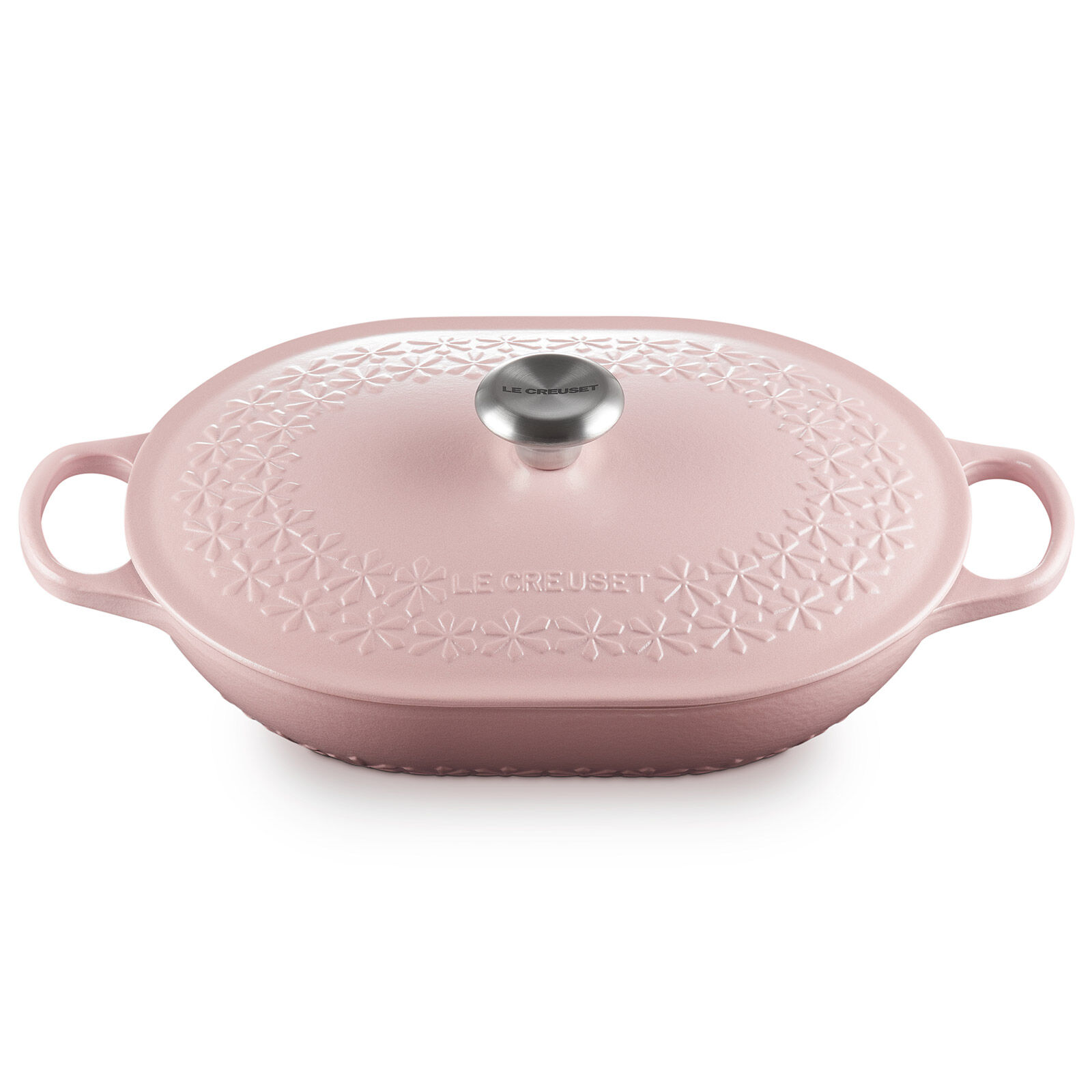 Fleur 長形琺瑯鑄鐵鍋31厘米Sugar Pink 501 | Le Creuset Hong Kong