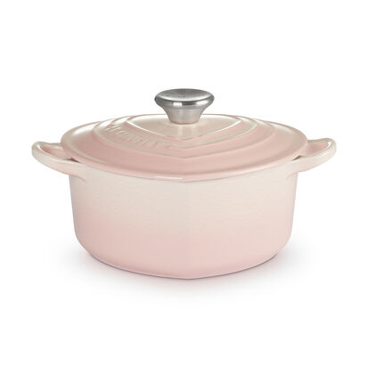 Heart Shaped Casserole 20cm Shell Pink image number 1