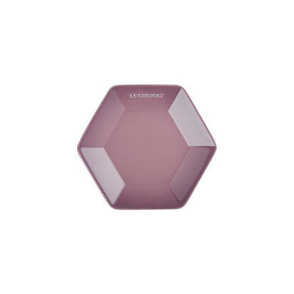 Hexagon Plate 21cm Mauve Pink