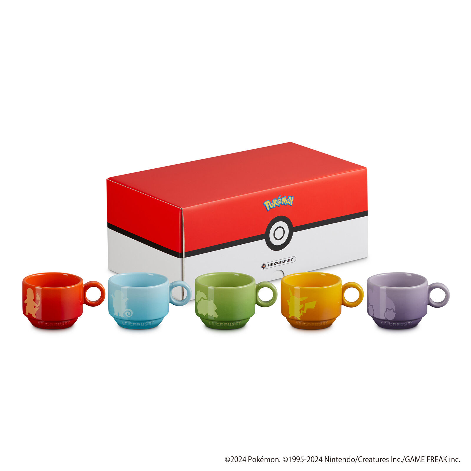 Pokémon Stacking Mugs 200ml (Set of 5) MultiColor Le Creuset Hong Kong