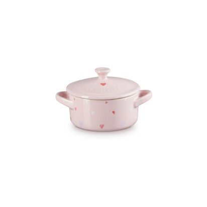 Mini Round Cocotte with Heart Decal