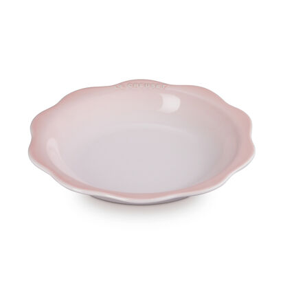 Fleur Lace Round Dish 24cm Shell Pink