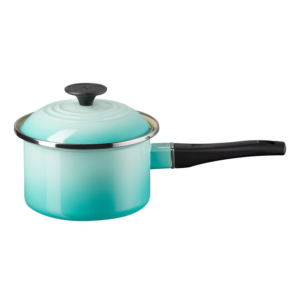 琺瑯鋼單柄鍋16厘米Cool Mint 496 | Le Creuset Hong Kong
