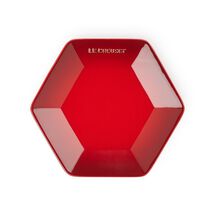 Hexagon Plate 21cm Cerise