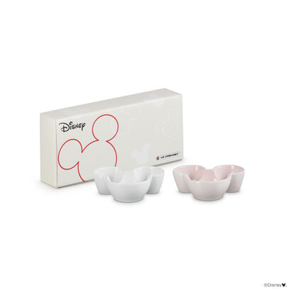 Set of 2 Mickey Mouse Mini Dishes Shell Pink