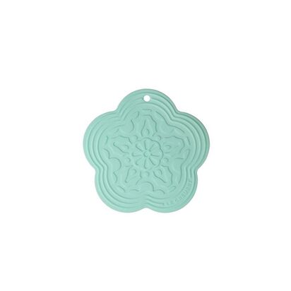 Silicone Flower Trivet Cool Mint