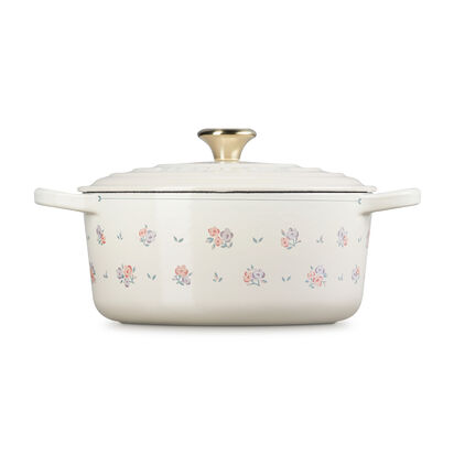 LE CREUSET FLEUR 付ける 3.7QT鍋 