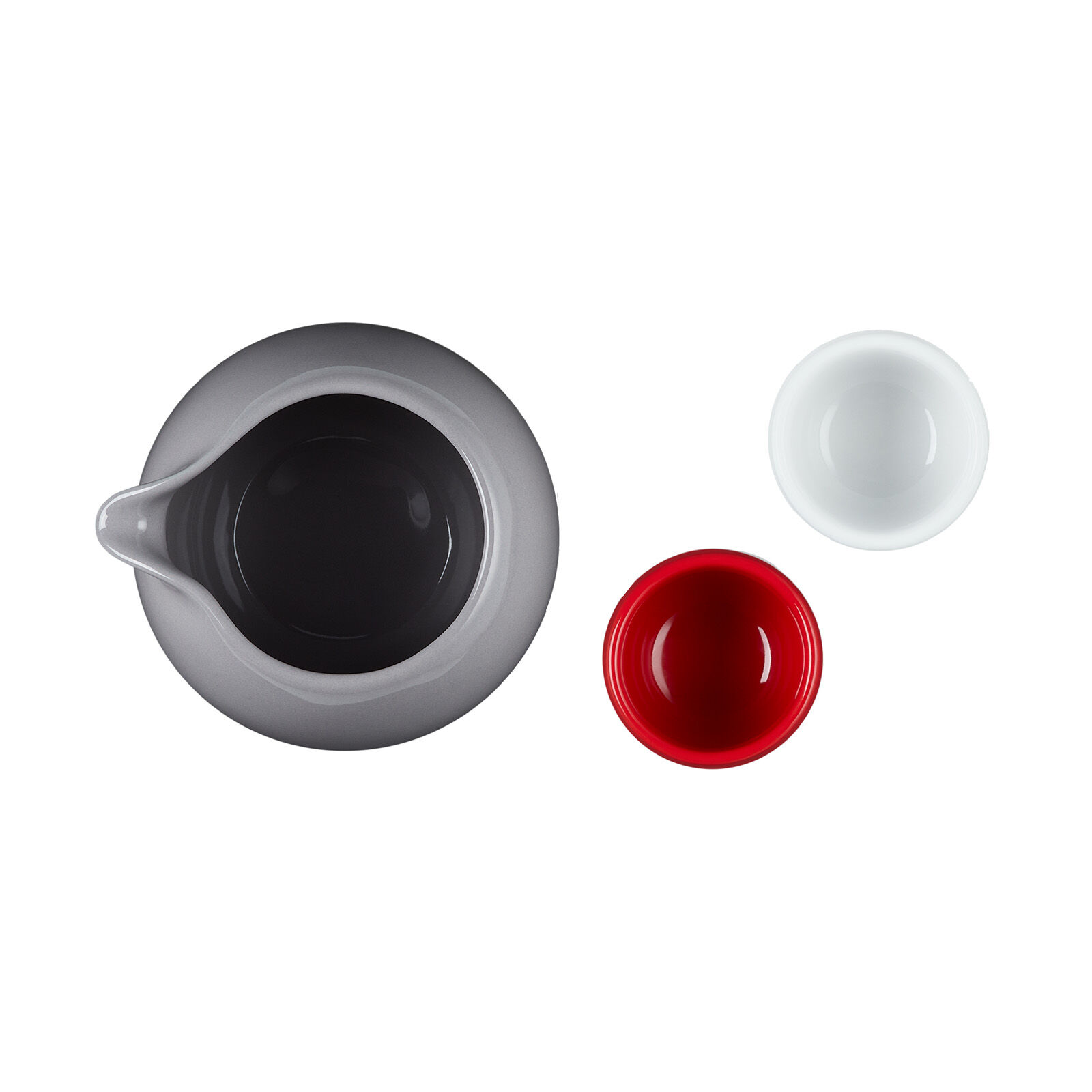 Seoul Sphere Sake Set Flint/White/Cerise S281 | Le Creuset Seoul Sphere Sake Set Flint/White/Cerise S281 | Le Creuset