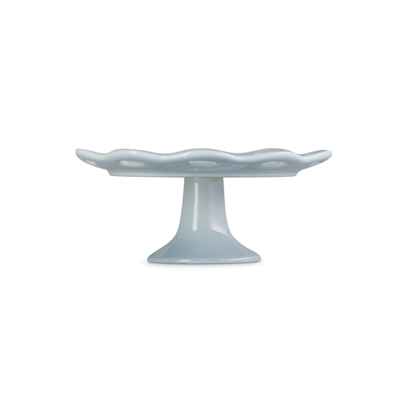 Fleur Lace Cake Stand 17cm Silver Blue