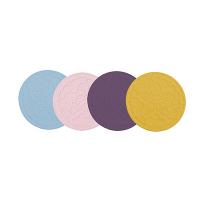 Set of 4 Silicone French Coasters