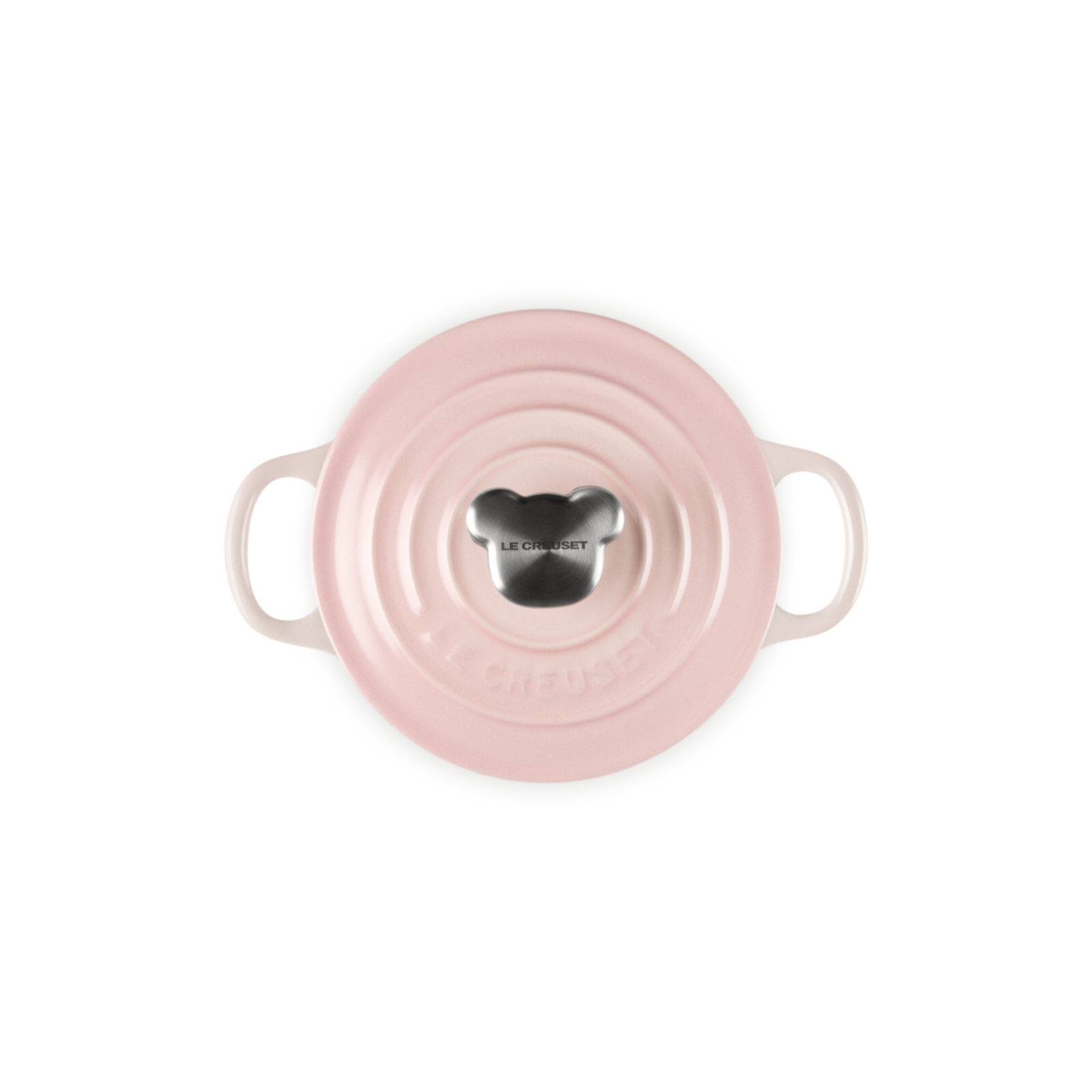 Round Casserole 14cm w/ bear knob Shell Pink 777 | Le Round Casserole 14cm w/ bear knob Shell Pink 777 | Le
