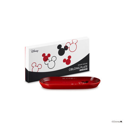 Mickey Mouse Oblong Plate 25cm Cerise