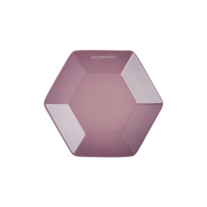 Hexagon Plate 26cm Mauve Pink