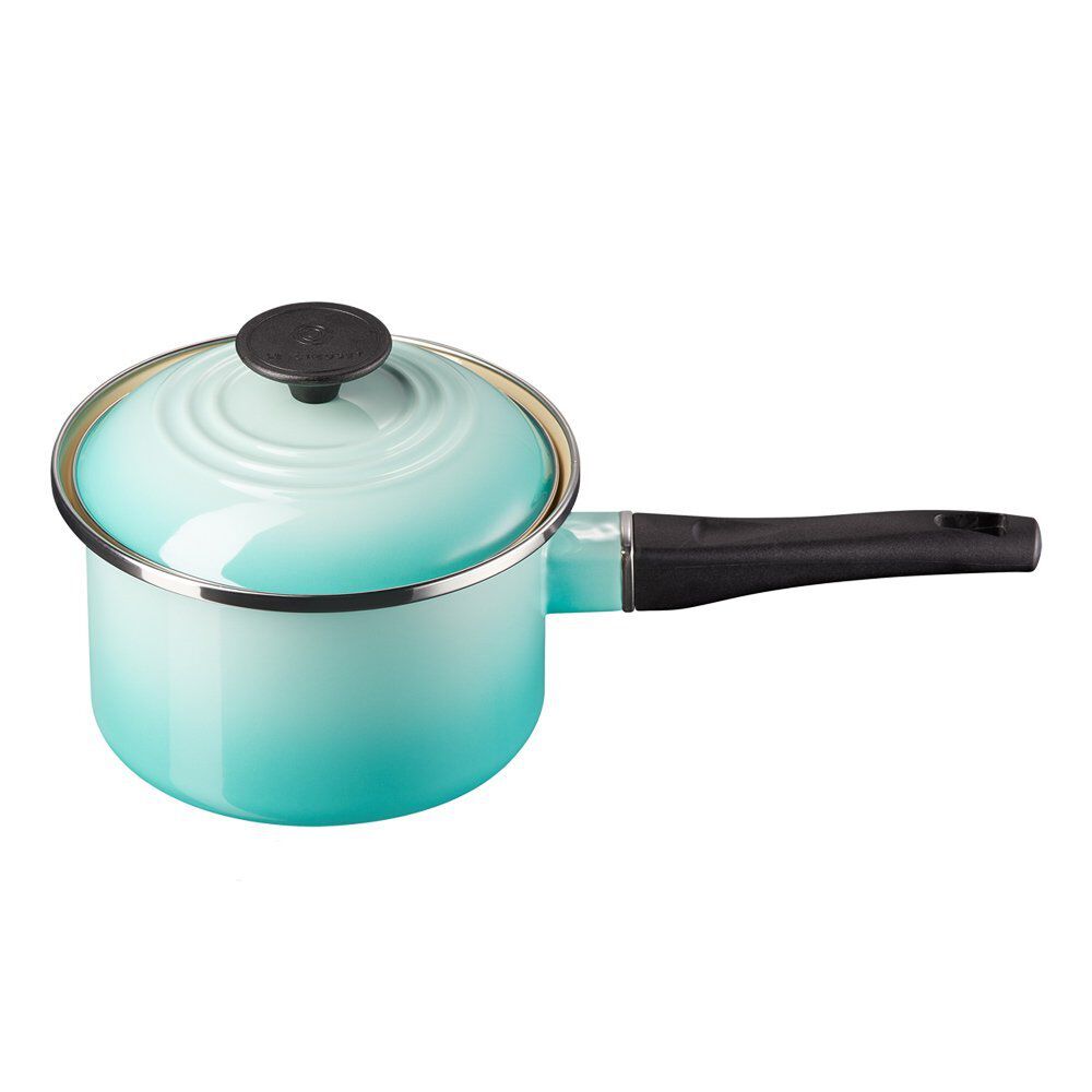 琺瑯鋼單柄鍋16厘米Cool Mint 496 | Le Creuset Hong Kong