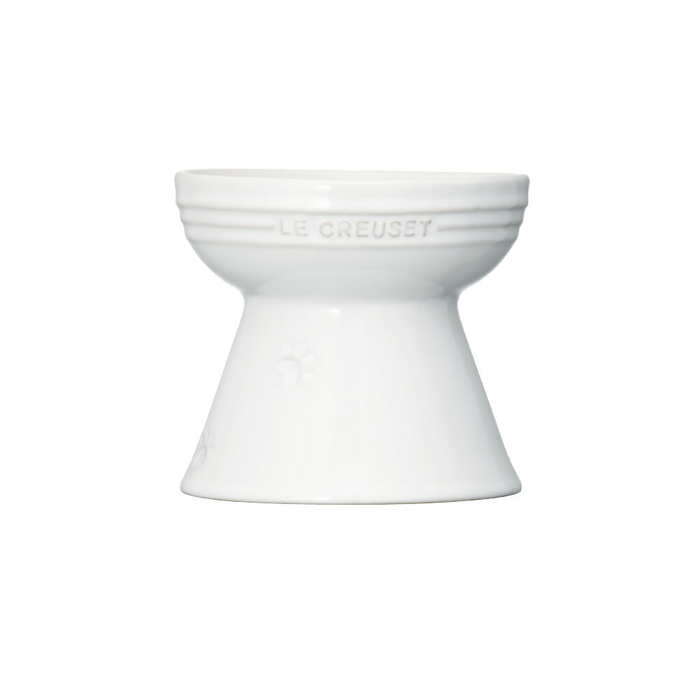 Footed Pet Bowl White 010 Le Creuset Hong Kong