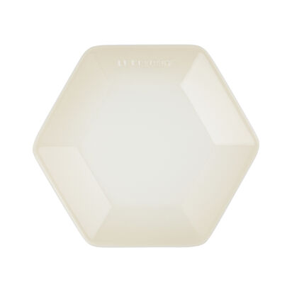 Hexagon Plate 26cm Meringue