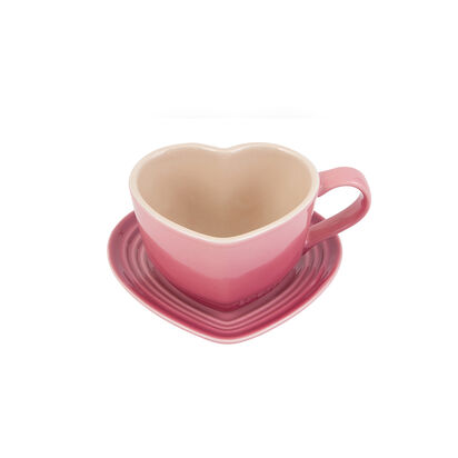 Heart Mug with Tray Set