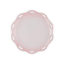 Fleur Lace Round Plate 19cm Shell Pink