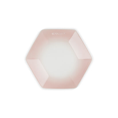 Hexagon Plate 26cm Powder Pink