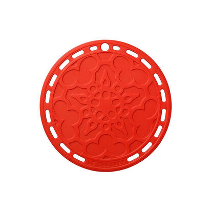 Silicone French Trivet Cherry Red