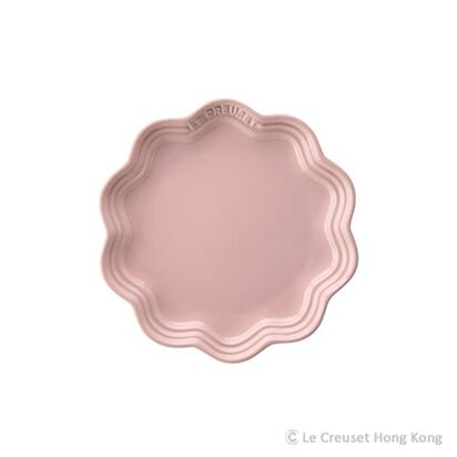 Frill Plate 18cm Chiffon Pink