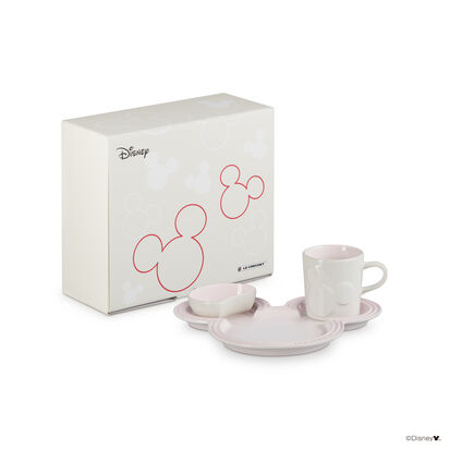 Mickey Mouse Tableware Set Shell Pink