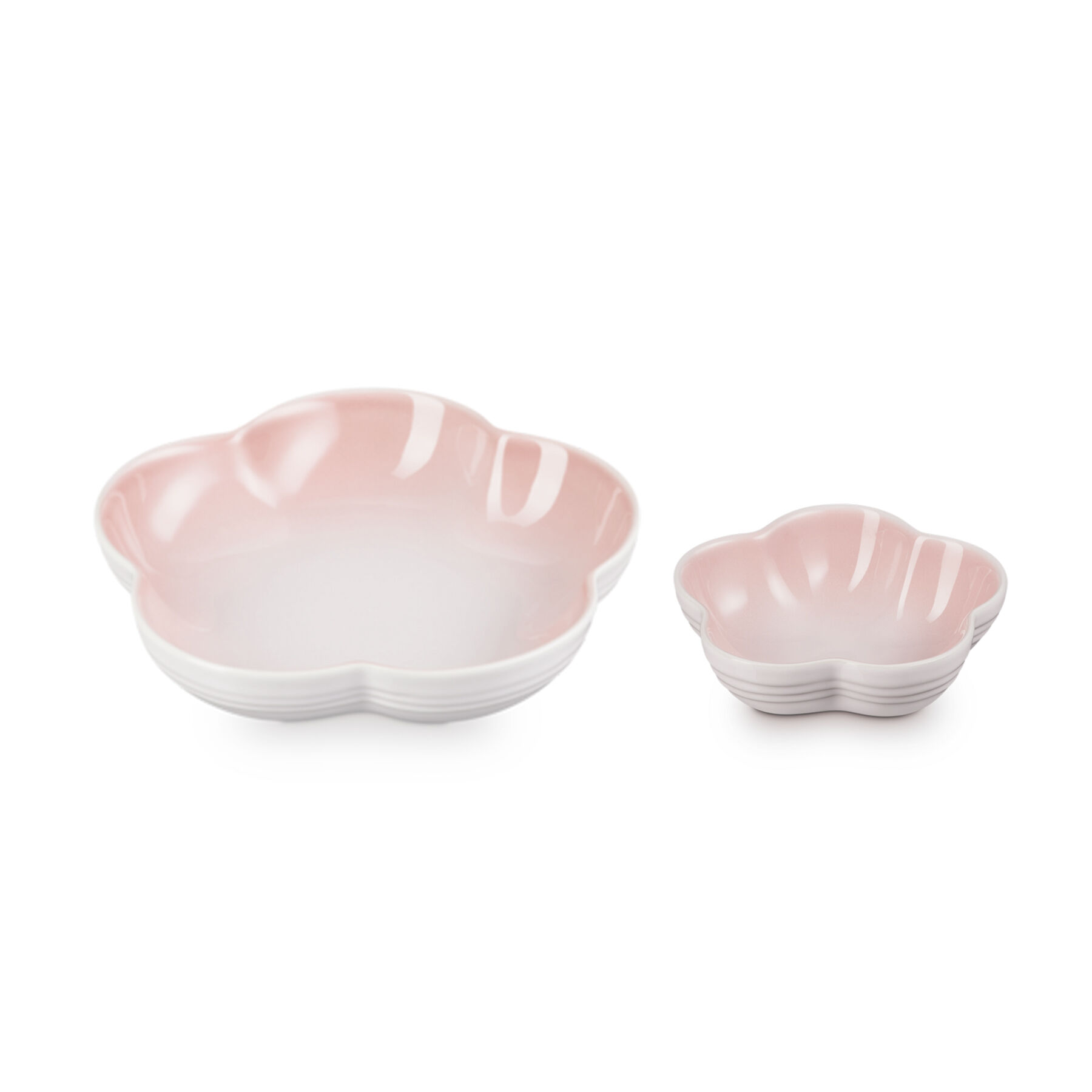 Flower Dish Set Powder Pink