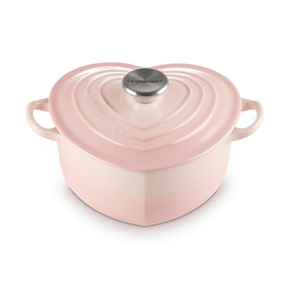 Heart Shaped Casserole 20cm Shell Pink image number 0