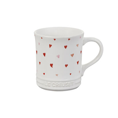 Coffee Mug with Heart Decal