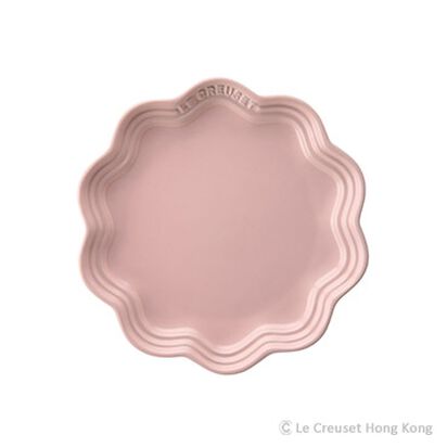 Frill Plate 22cm Chiffon Pink