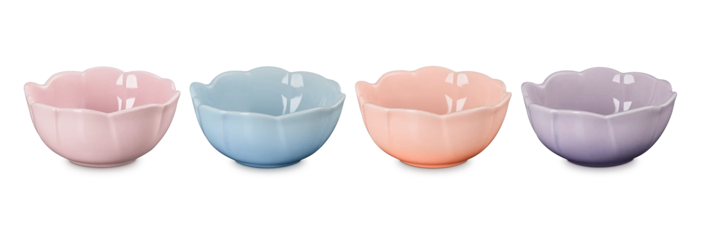 Anemone Petal Set of 4 Bowls