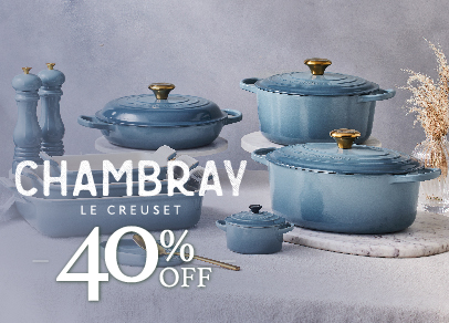 Le Creuset chambray-collection