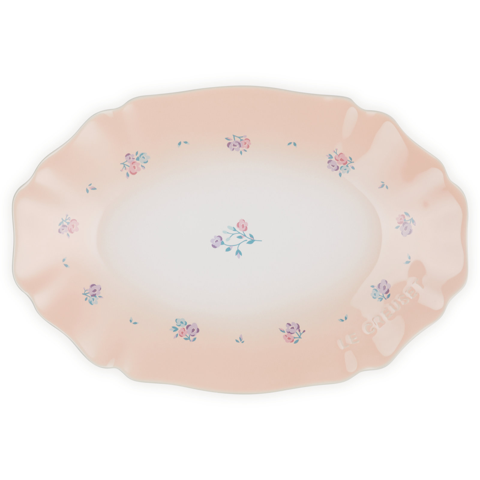 Petite Fleur 橢圓形陶瓷盤 32厘米 Ballerina Pink