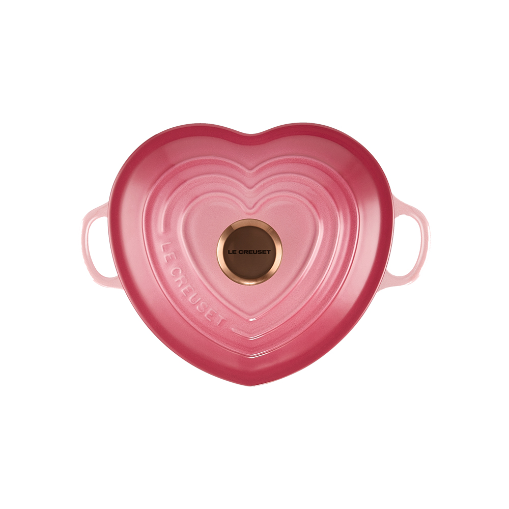 心形琺瑯鑄鐵鍋 (銅色鍋蓋頭) image number 3