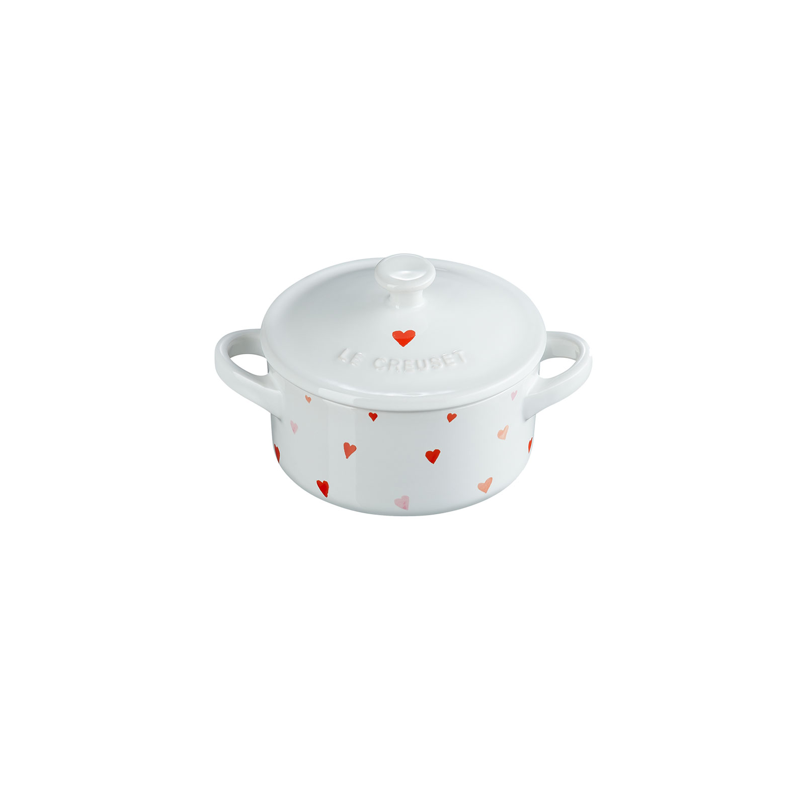 Mini Round Cocotte with Heart Decal image number 1