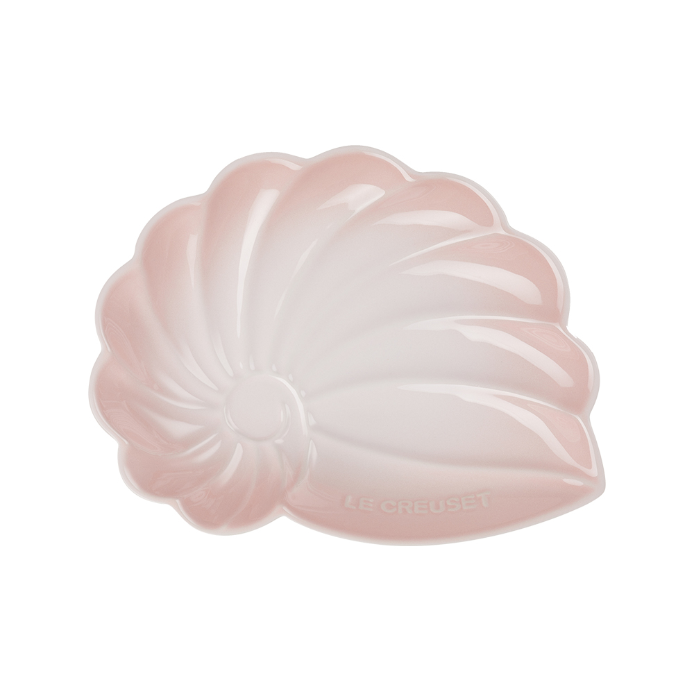 貝殼造型陶瓷盤 (大) Shell Pink