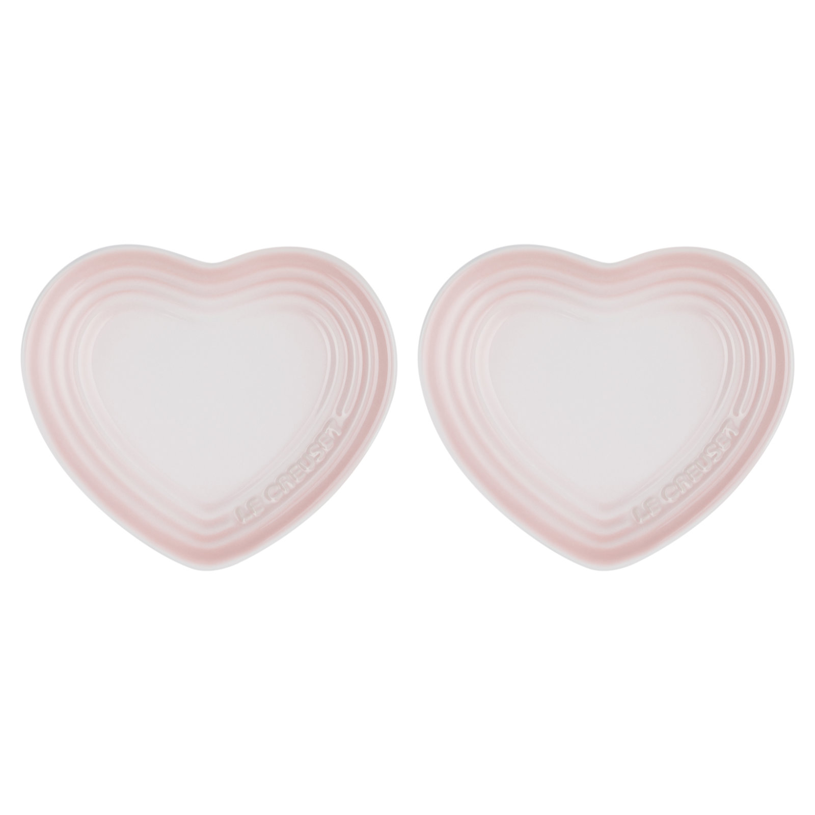 Set of 2 Small Heart Plates image number 0