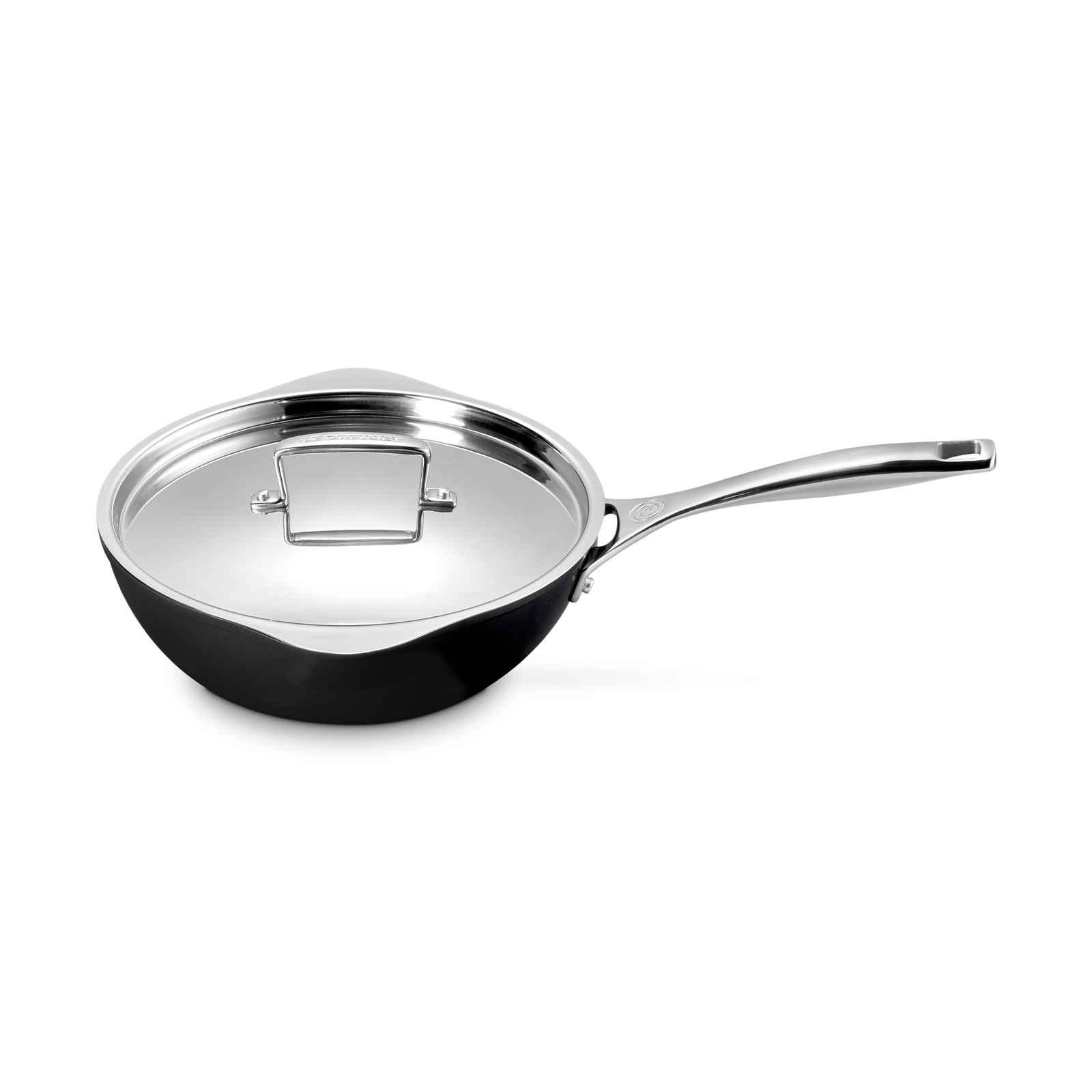 陶瓷易潔單柄深炒鍋連不銹鋼蓋 image number 1