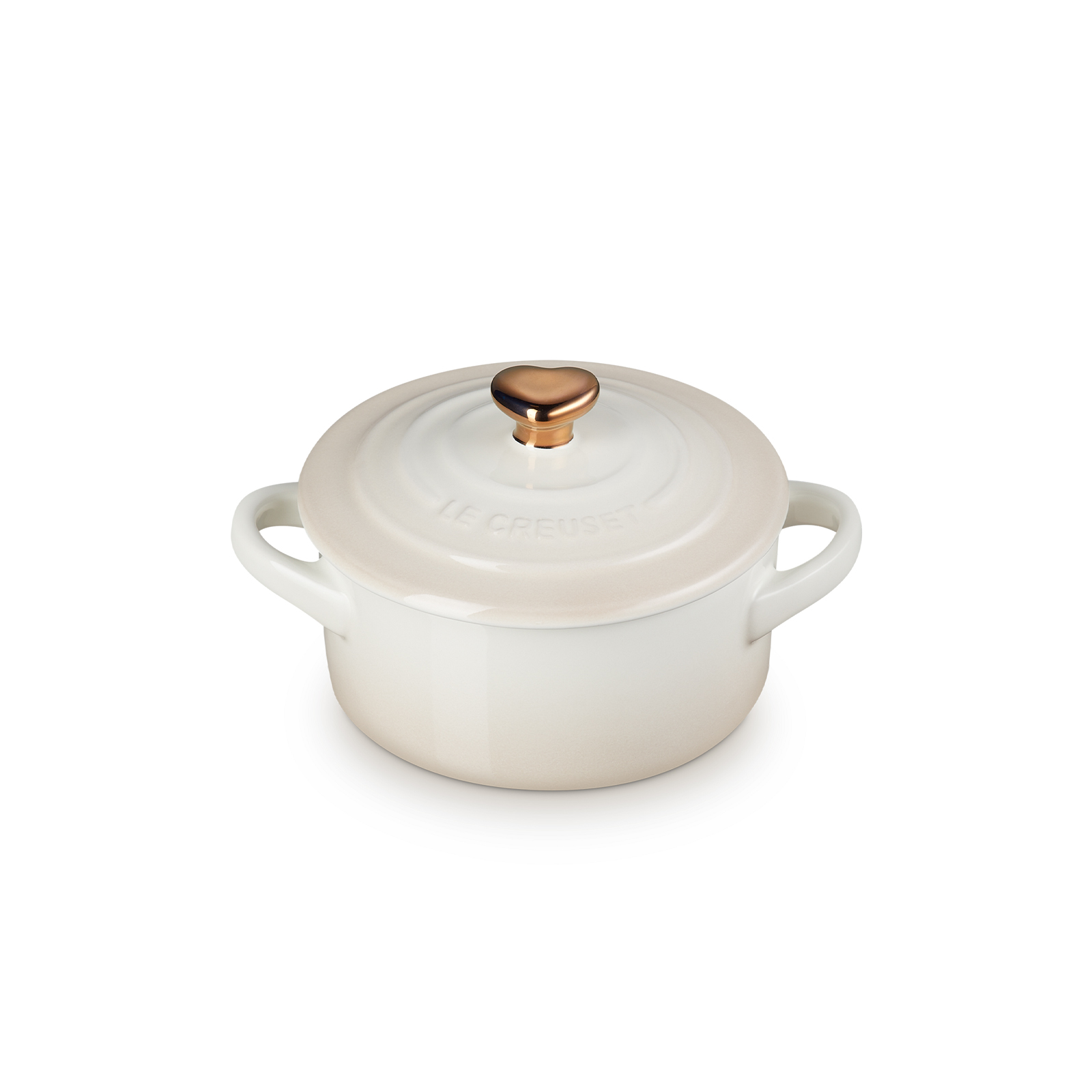 Mini Round Cocotte (Heart Gold Knob) image number 0