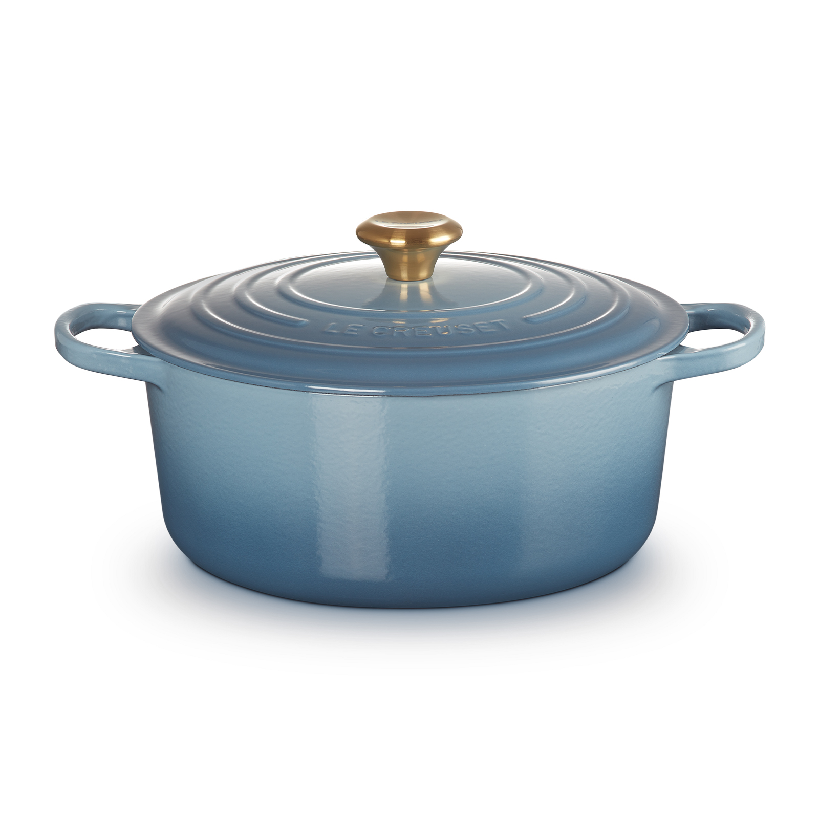 Round Casserole (Gold Knob) image number 0