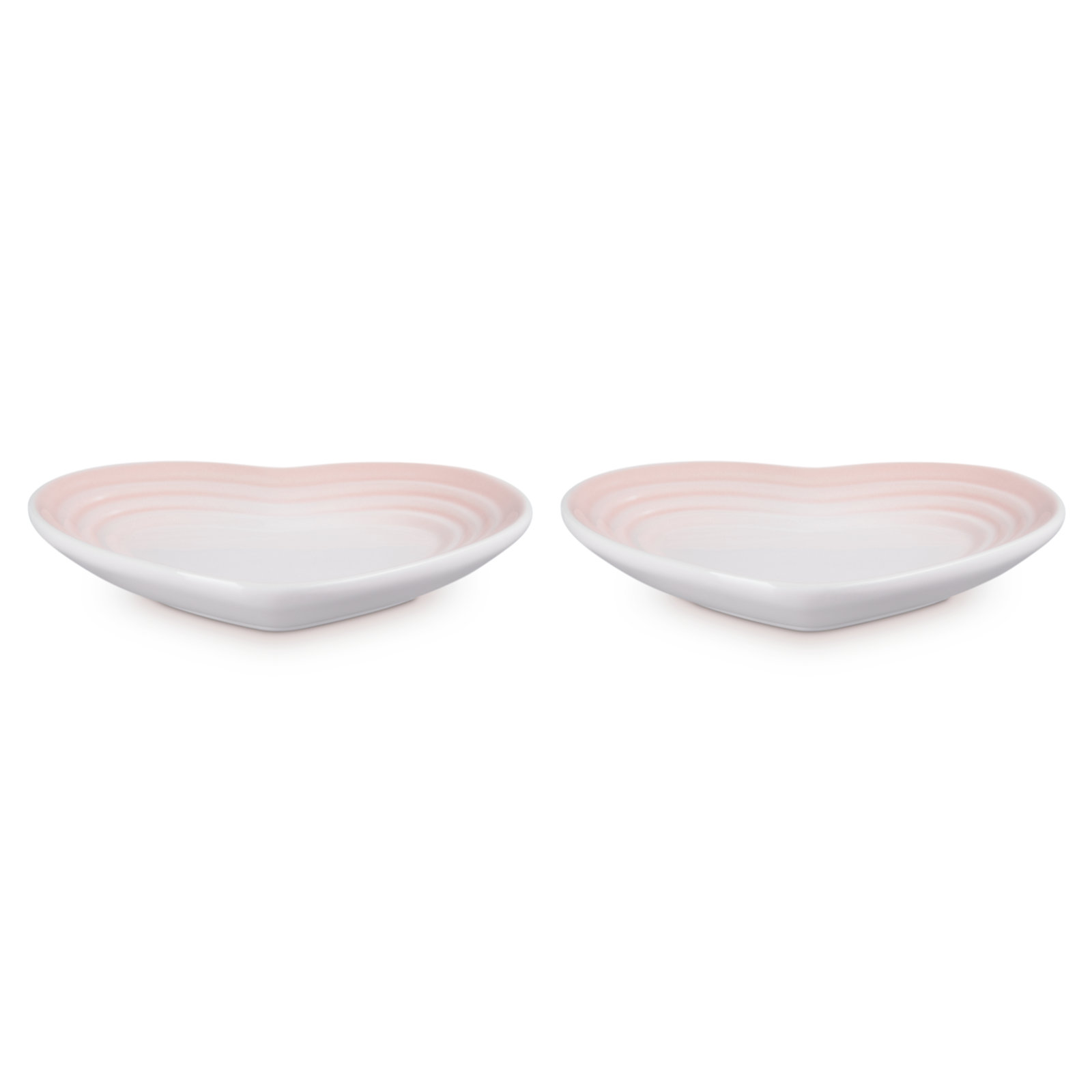 Set of 2 Small Heart Plates image number 2