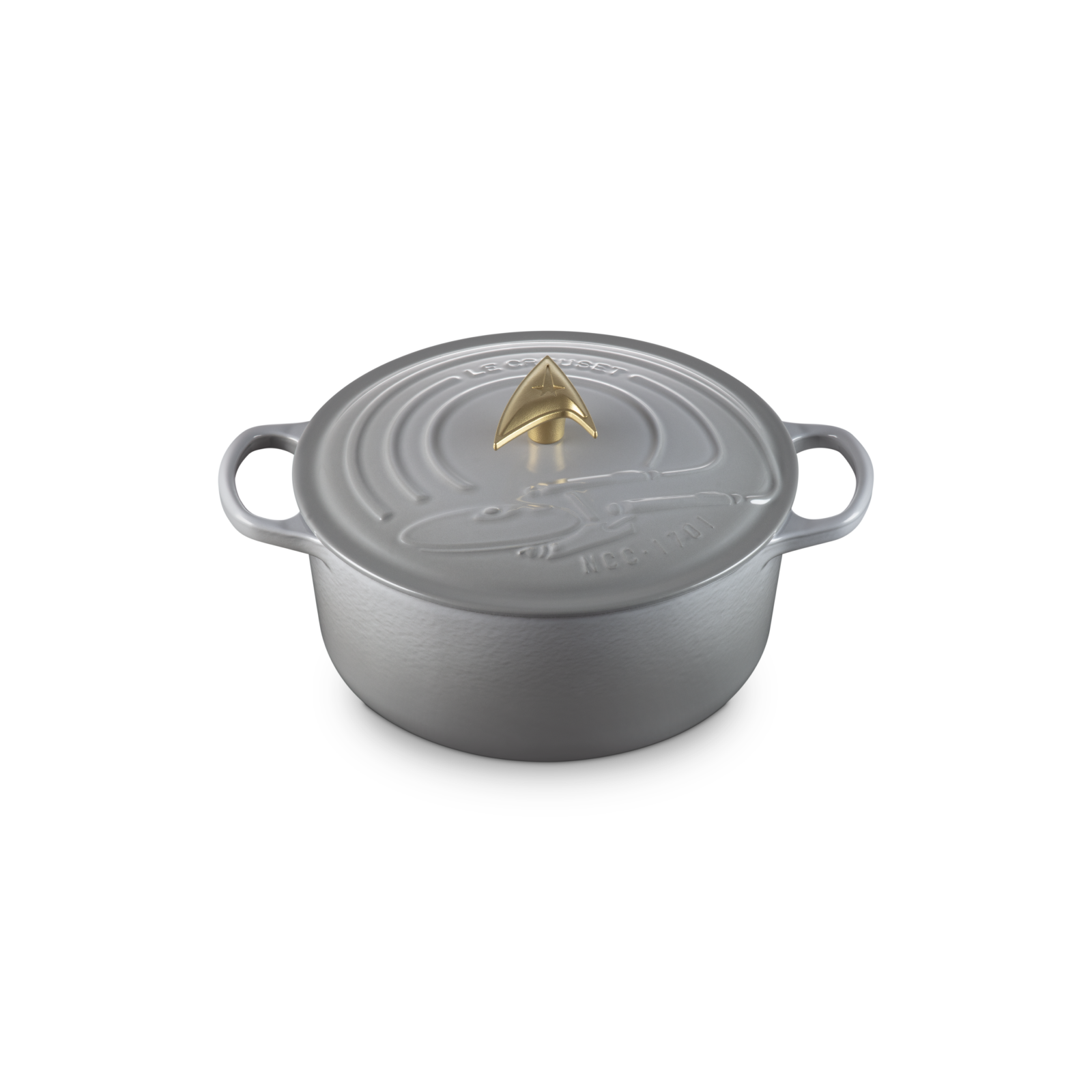 Star Trek Collection Enterprise Round Casserole (Starfleet Delta Knob) image number 2