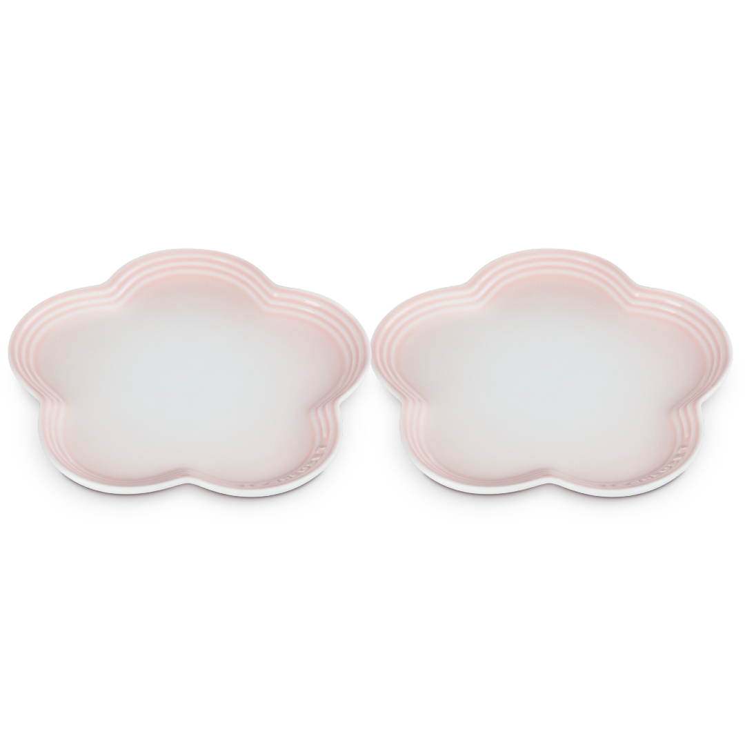 陶瓷花形碟2件裝 image number 1