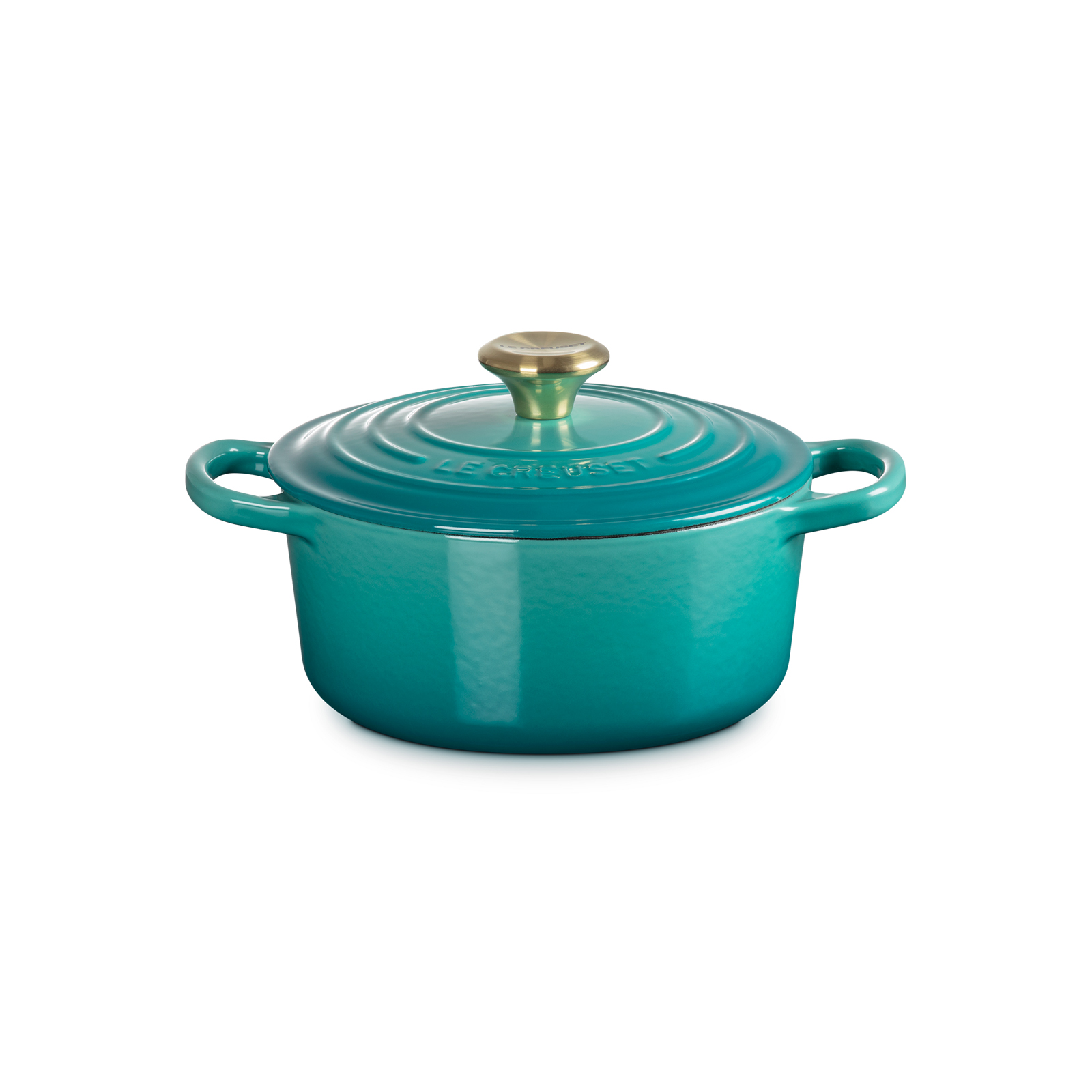 Round Casserole (Light Gold Knob) image number 0