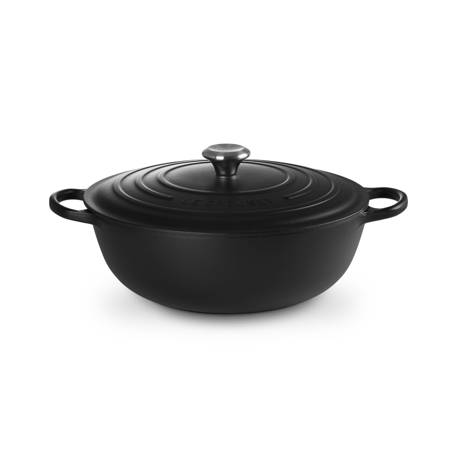 琺瑯鑄鐵深炒鍋 32厘米 Matte Black