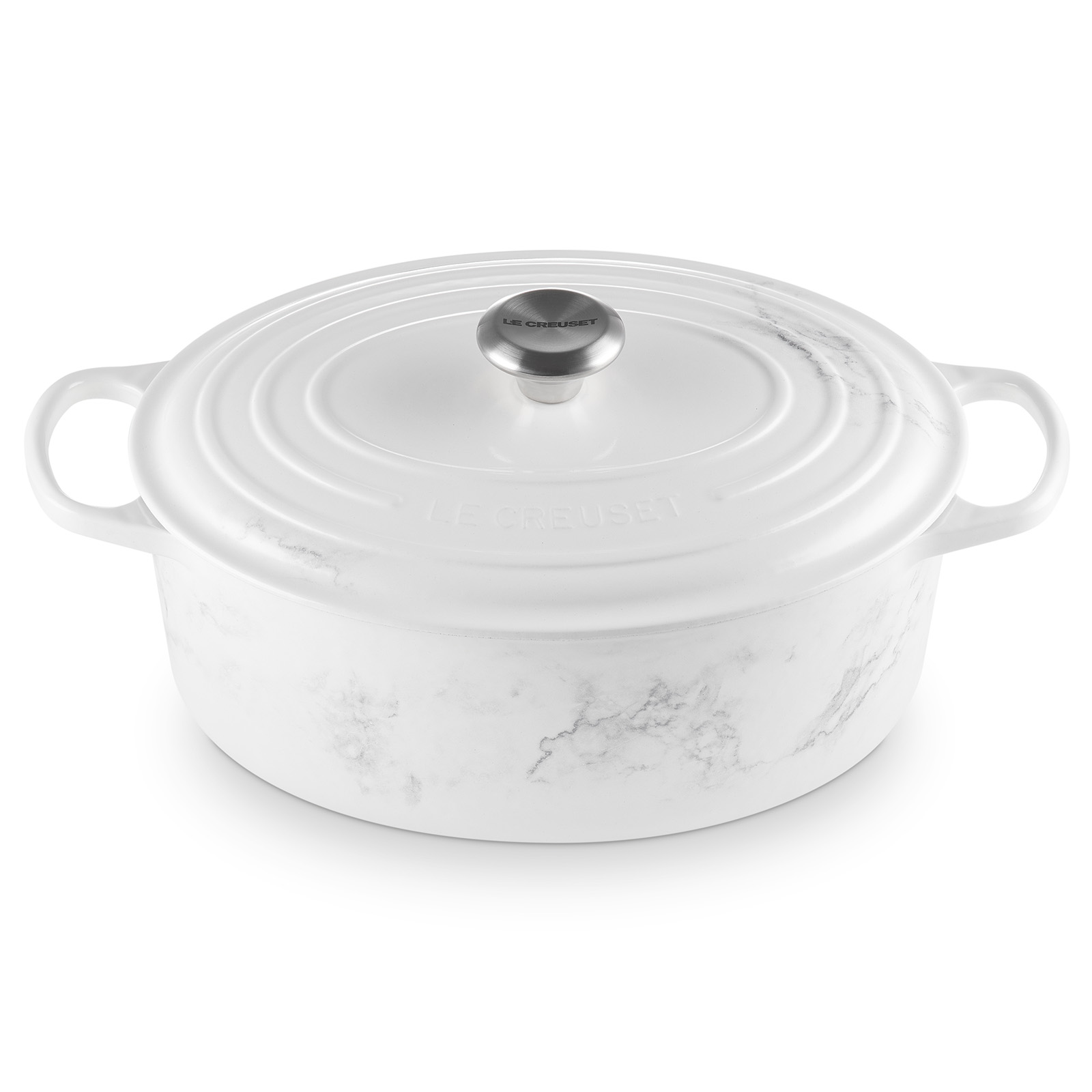 Marbre Blanc Oval Casserole image number 1