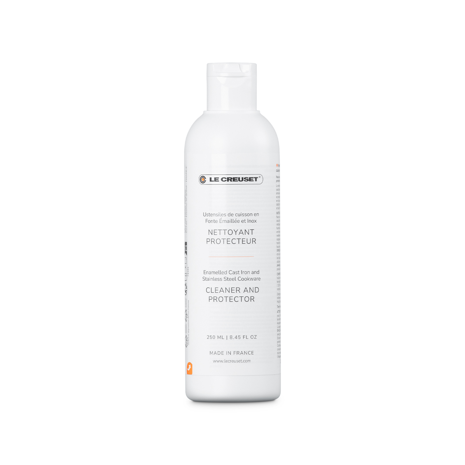 Enameled Cast Iron and Stainless Steel Cleaner and Protector