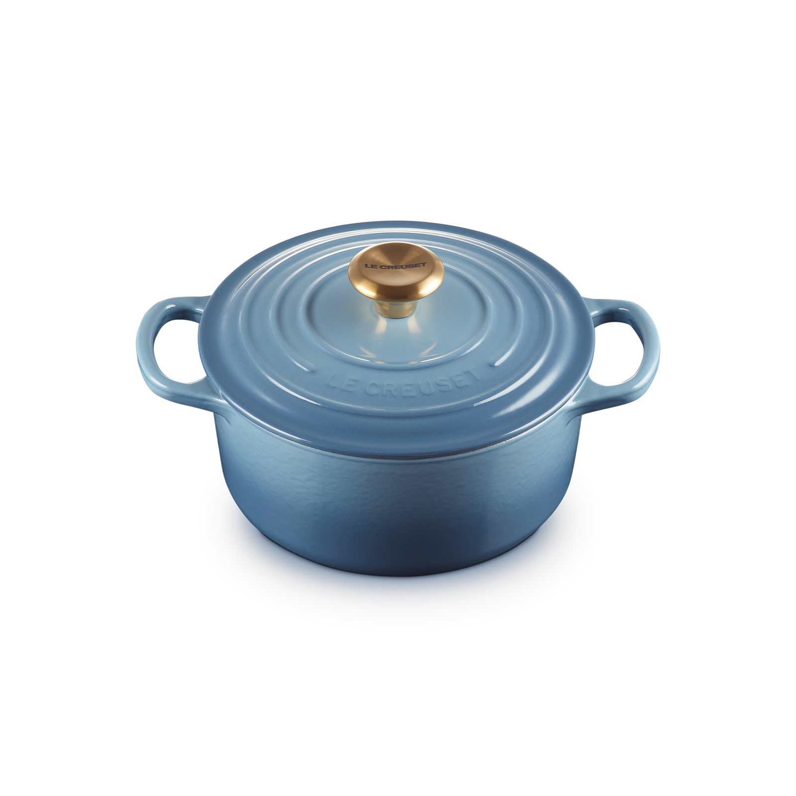 Round Casserole (Gold Knob) image number 1