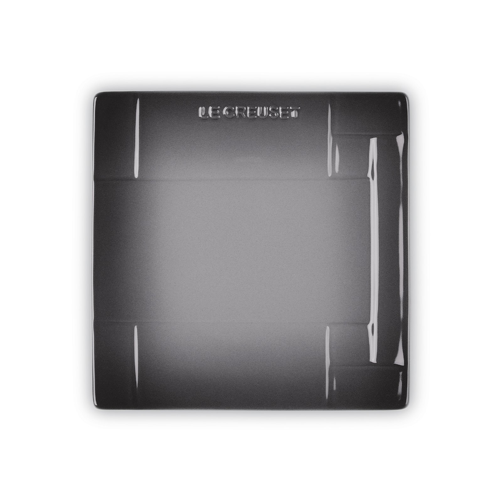 Mesh Square Plate 18cm Flint